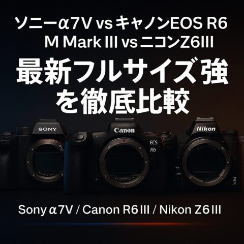 ソニーα7V vs キヤノンEOS R6 Mark III vs ニコンZ6III｜最新フル